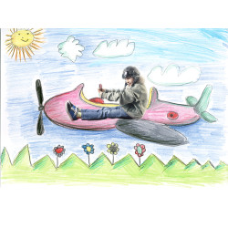 Zestaw kredek, temperówka