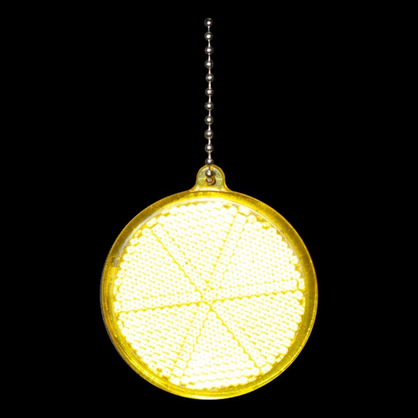 Światełko odblaskowe Circle Reflect, żółty